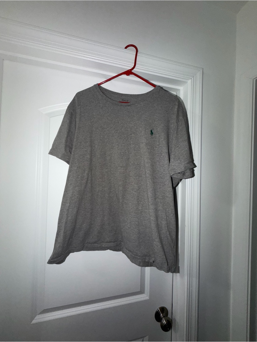 Polo by Ralph Lauren Heather Gray Crewneck Tee with Green Pony